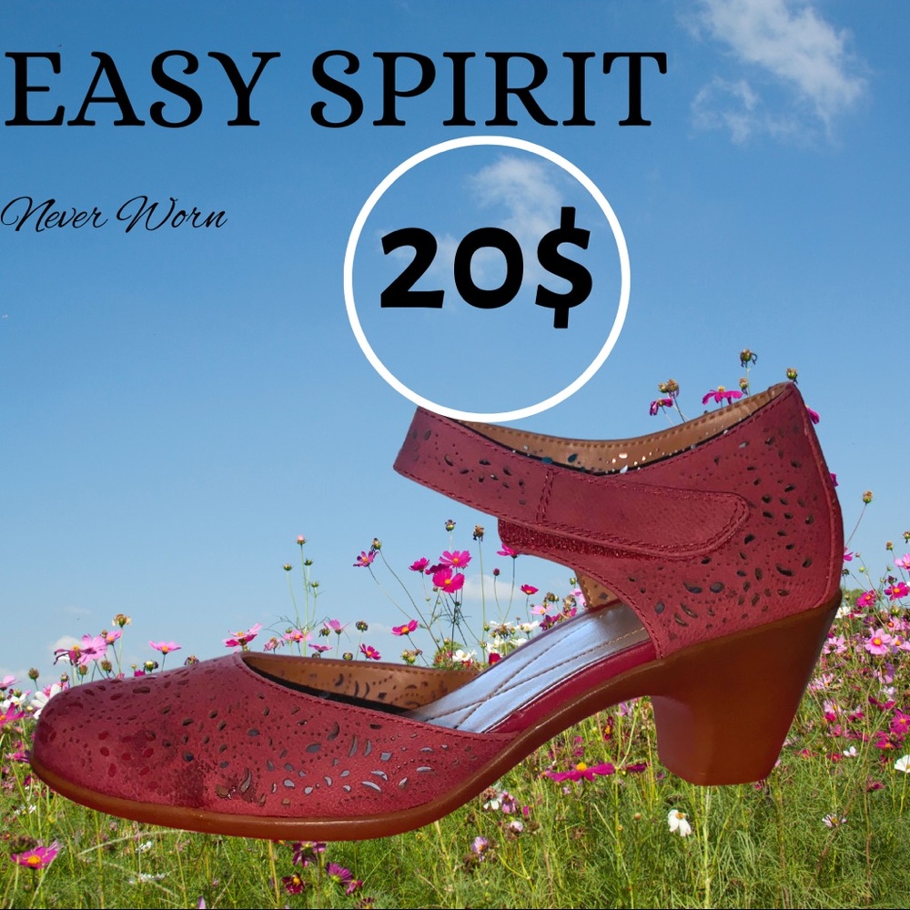 Easy Spirit Block Heel 1 inch Chunky Block Heel